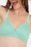 Rosaline Padded Non Wired Medium Coverage T-Shirt Bra - Neptune Green — thumbnail 4
